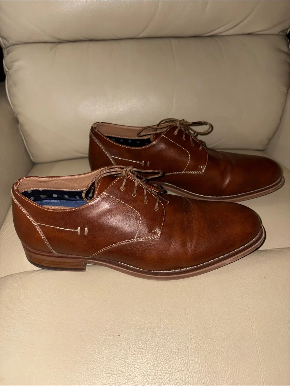 Curt&Larson Men's Brown Leather Derby Shoes - Classic Lace-Up